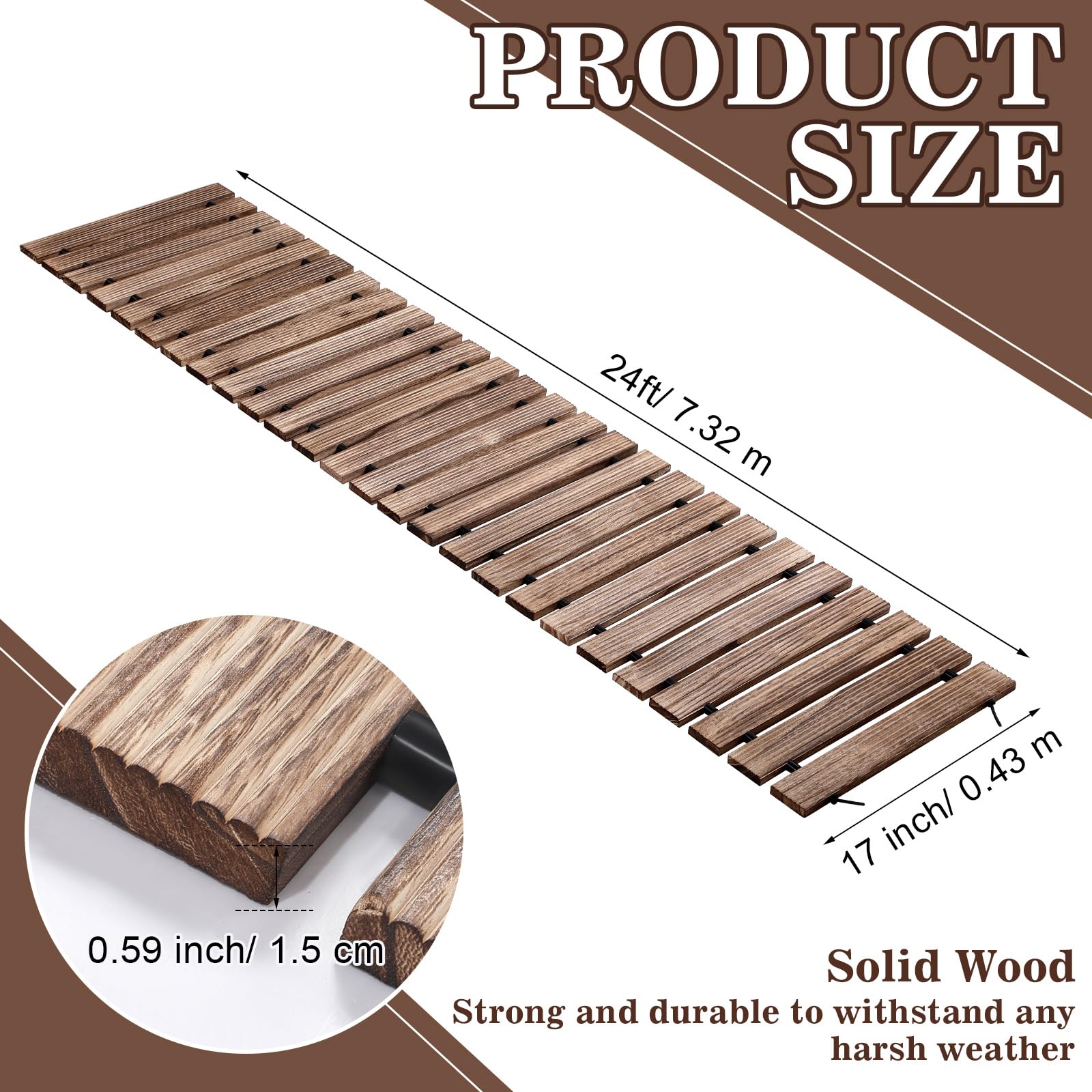 Landical close-up cedar wood grain texture highlighting weather-resistant benefit