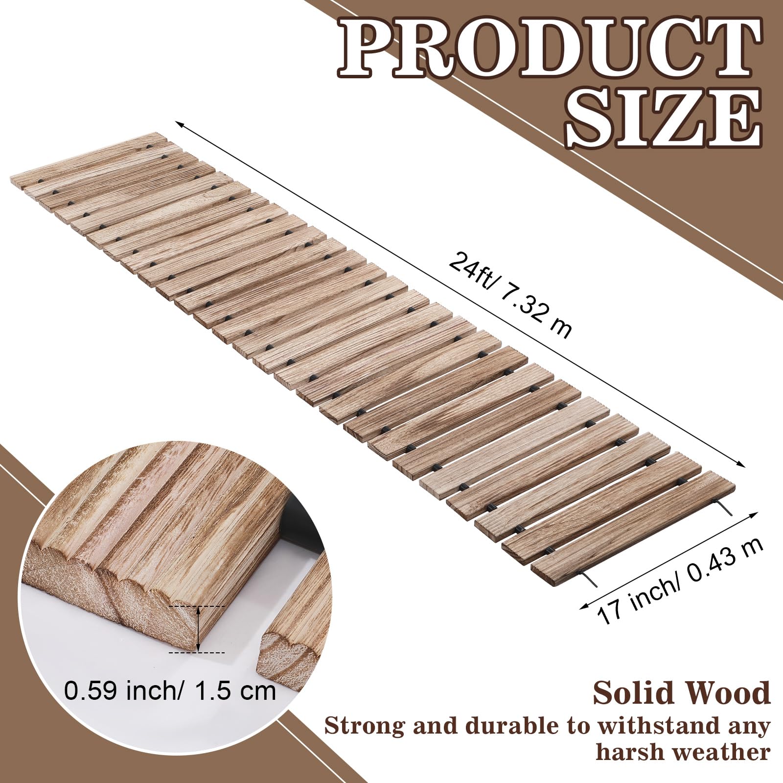 Landical cedar board close-up highlighting natural grain and durable surface