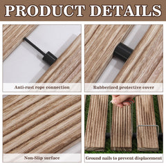 Landical rolled-up walkway compact for storage and easy transport benefit