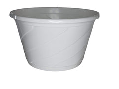 Landmark Plastics hanger and interior saucer demonstrating secure drainage