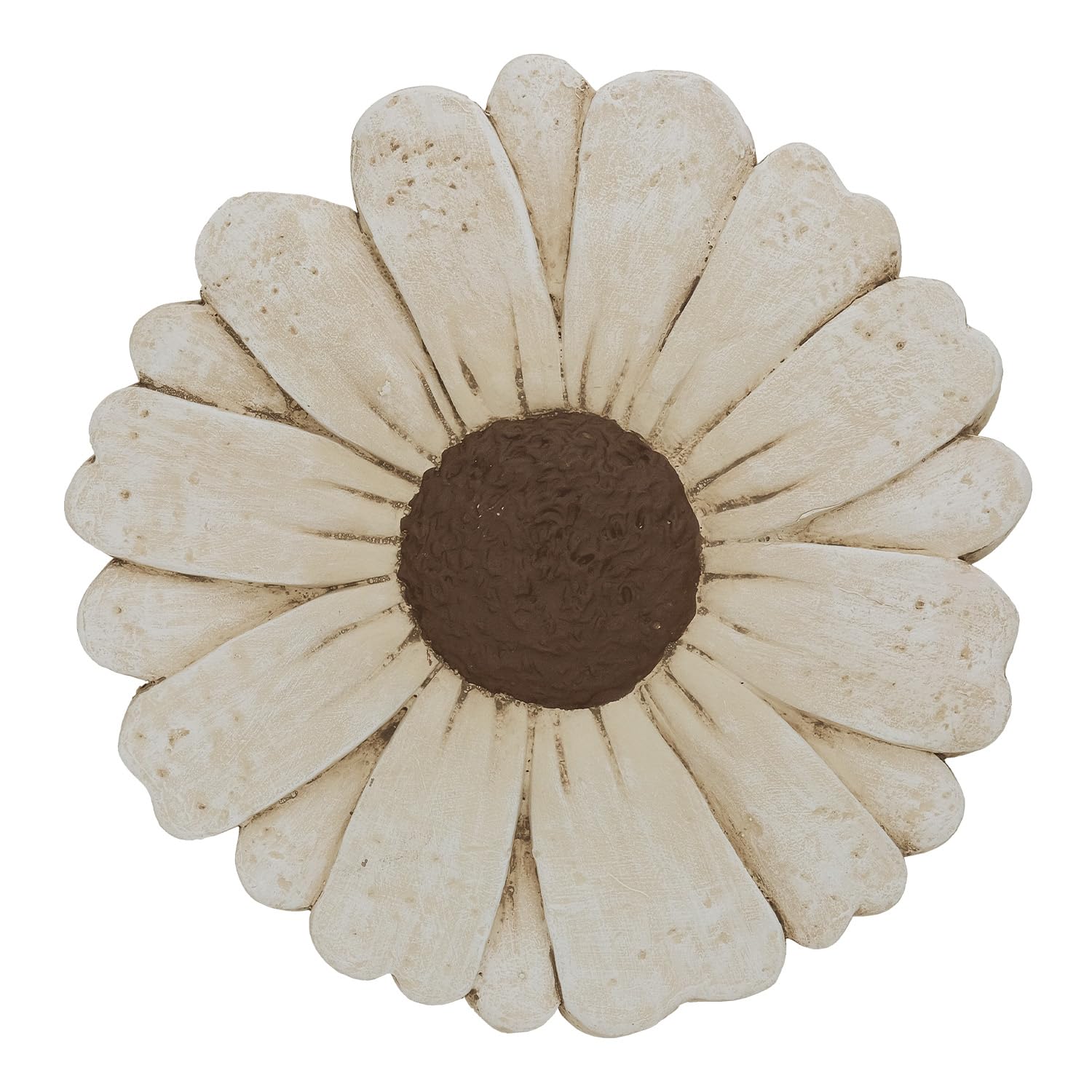 Landoraloria front view of daisy cement stone showing durable design