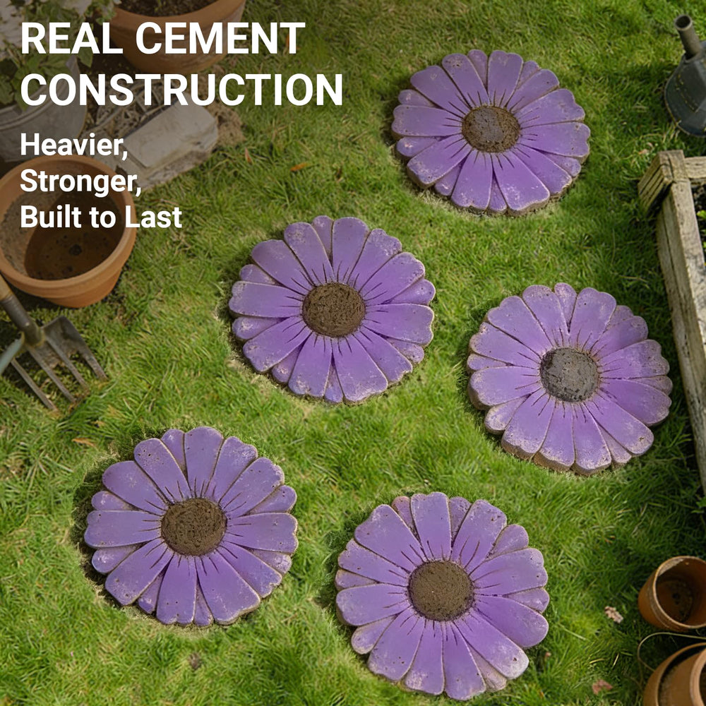 Landoraloria stones laid in a garden path adding charm and safe footing