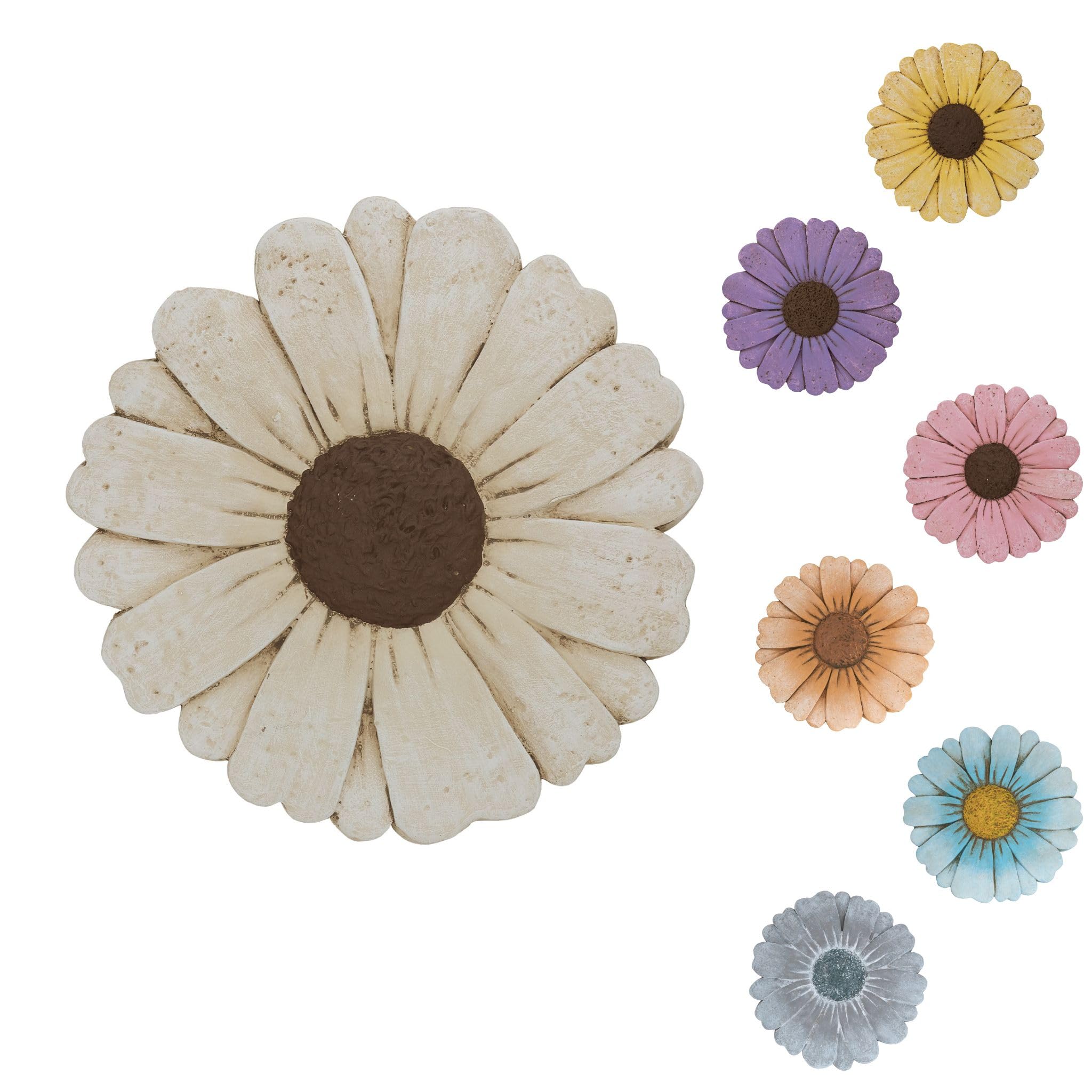 Landoraloria front view showing daisy design and durable concrete benefit