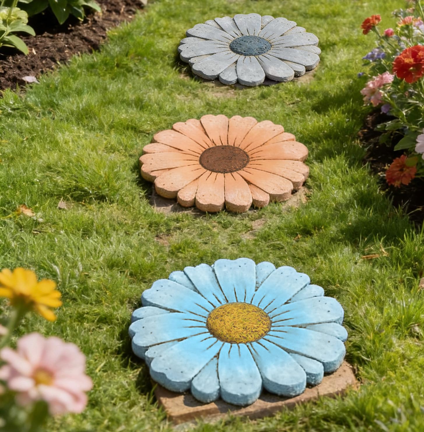 Landoraloria close-up of textured daisy surface for improved grip