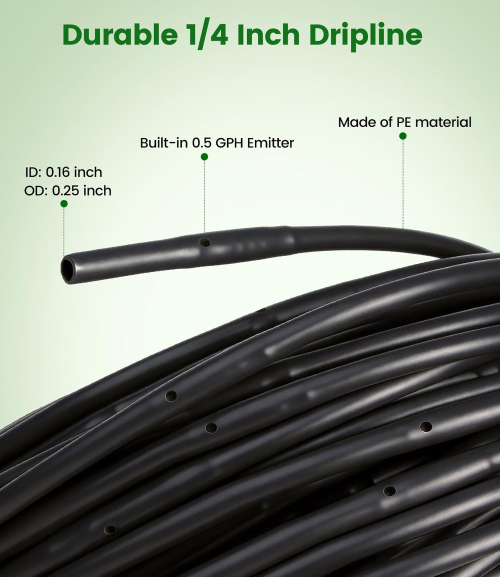 Landtouch two-way hose splitter attached to faucet enabling multiple watering zones