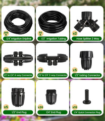 Landtouch quick connectors image displaying 2-way and 4-way fittings for easy branching