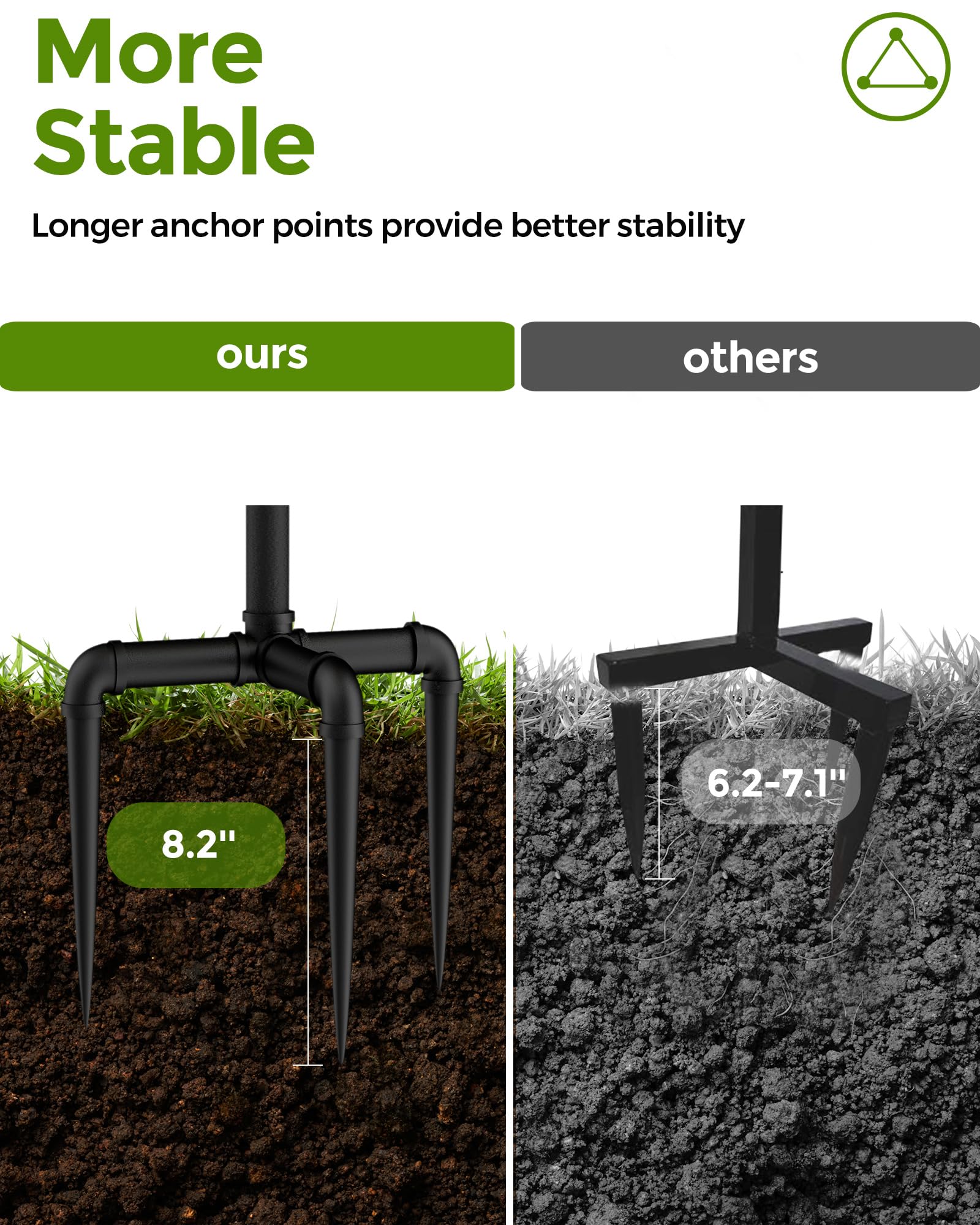 LAND·VOI side profile with 160-ft hose loaded demonstrating organized storage