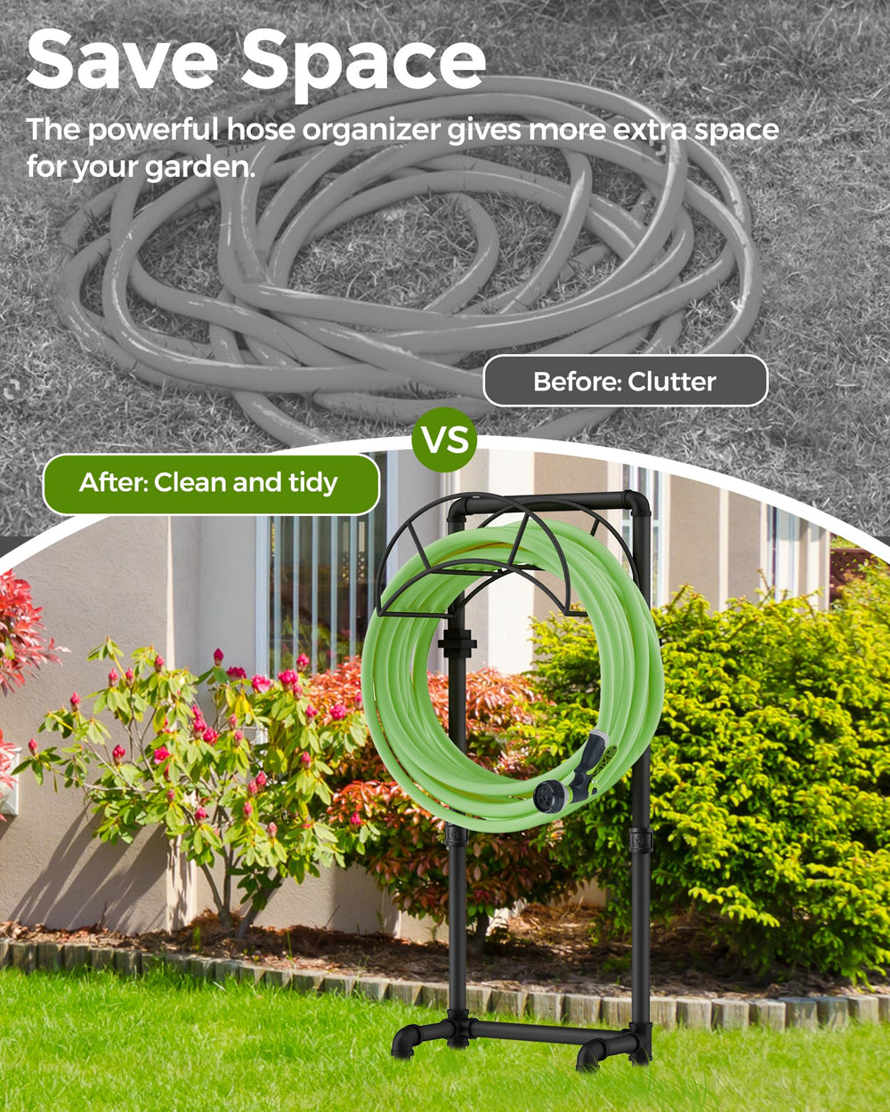 LAND·VOI ground stake base detail delivering stable anchoring and anti-tip benefit