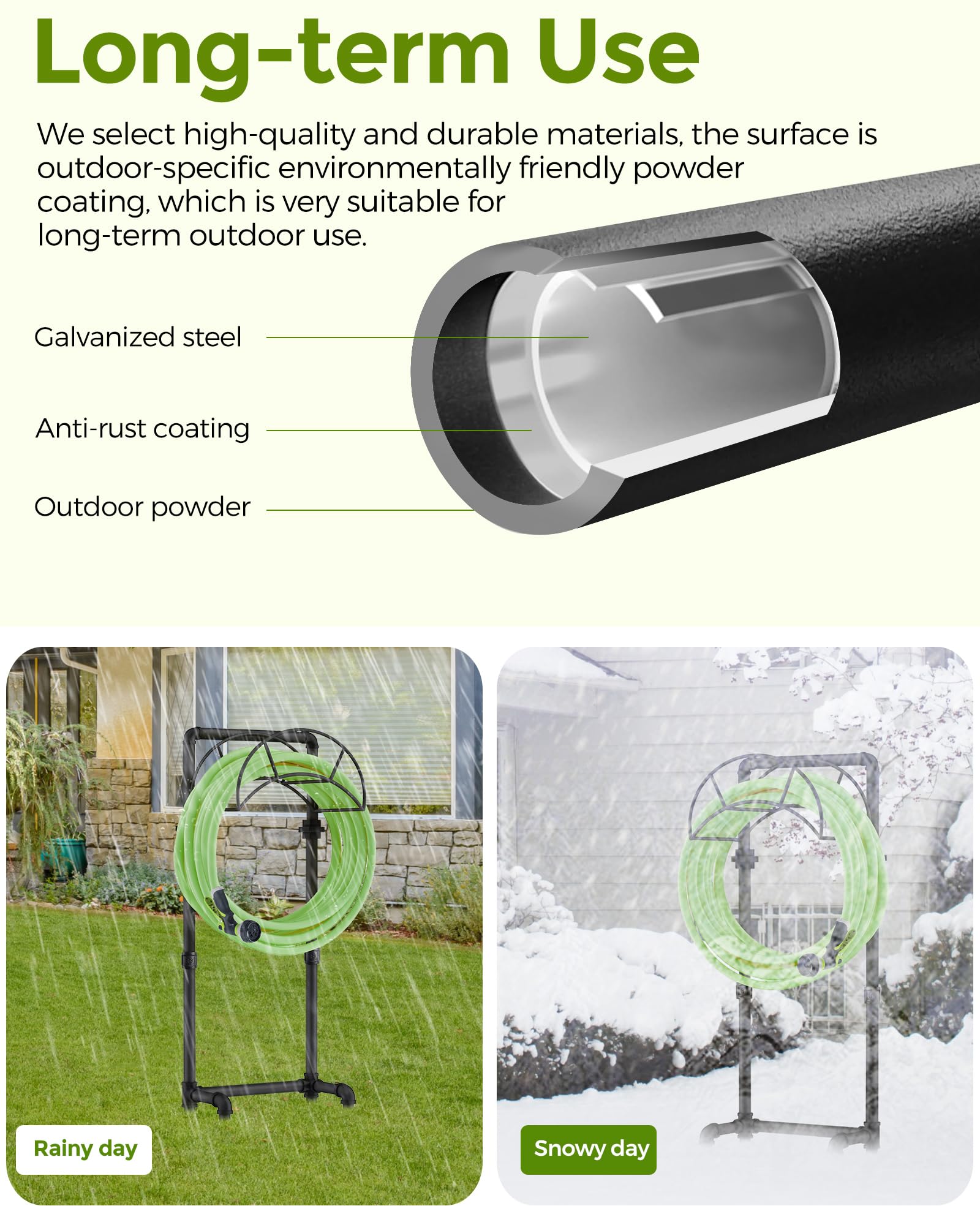 LAND·VOI textured paint finish close-up proving weather-resistant surface protection