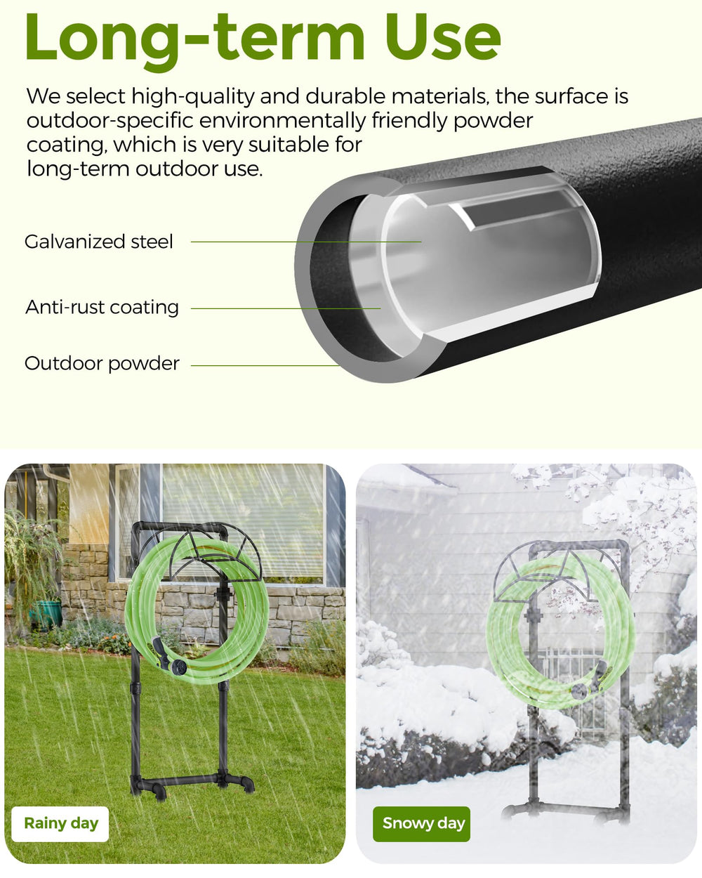 LAND·VOI textured paint finish close-up proving weather-resistant surface protection