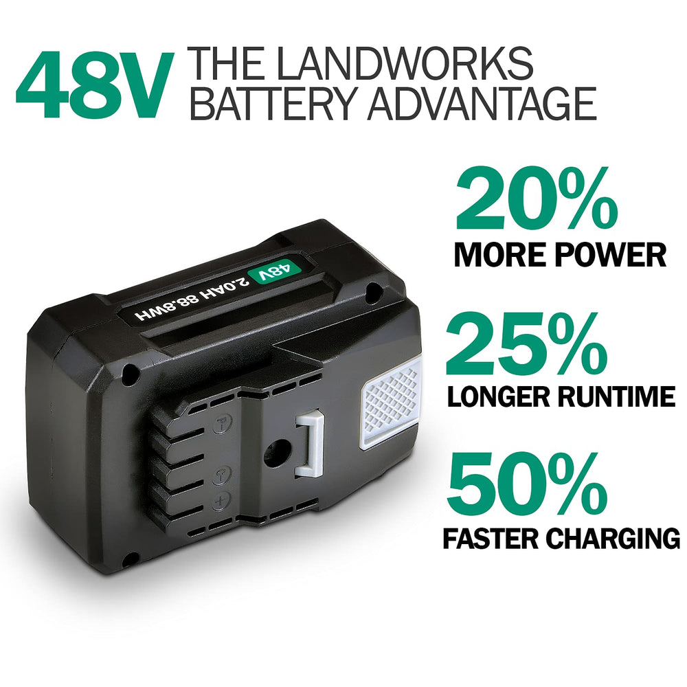 Landworks battery installed in electric wagon demonstrating extended runtime