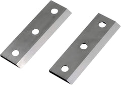 Landworks replacement blades front view showing two knives and bolt holes, durable fit
