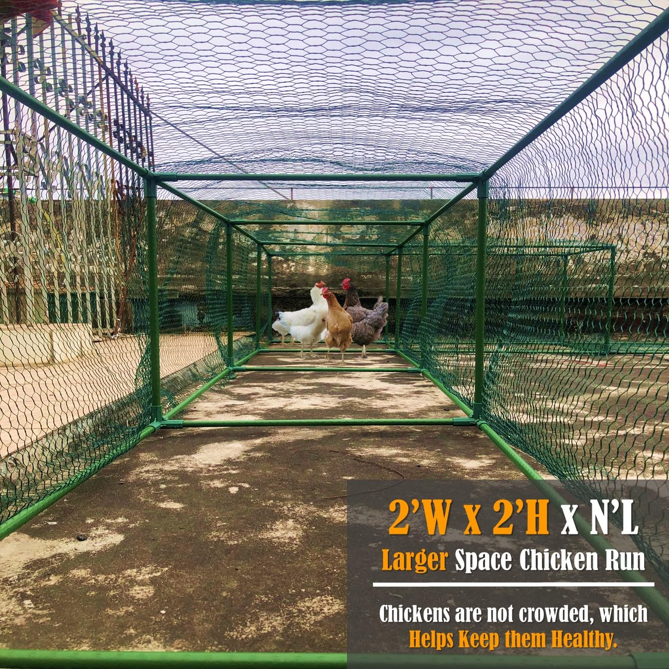 LANEVAN high-density mesh close-up preventing small predator entry