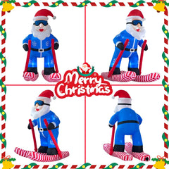 LANGXUN blower inflating Santa quickly for fast setup convenience
