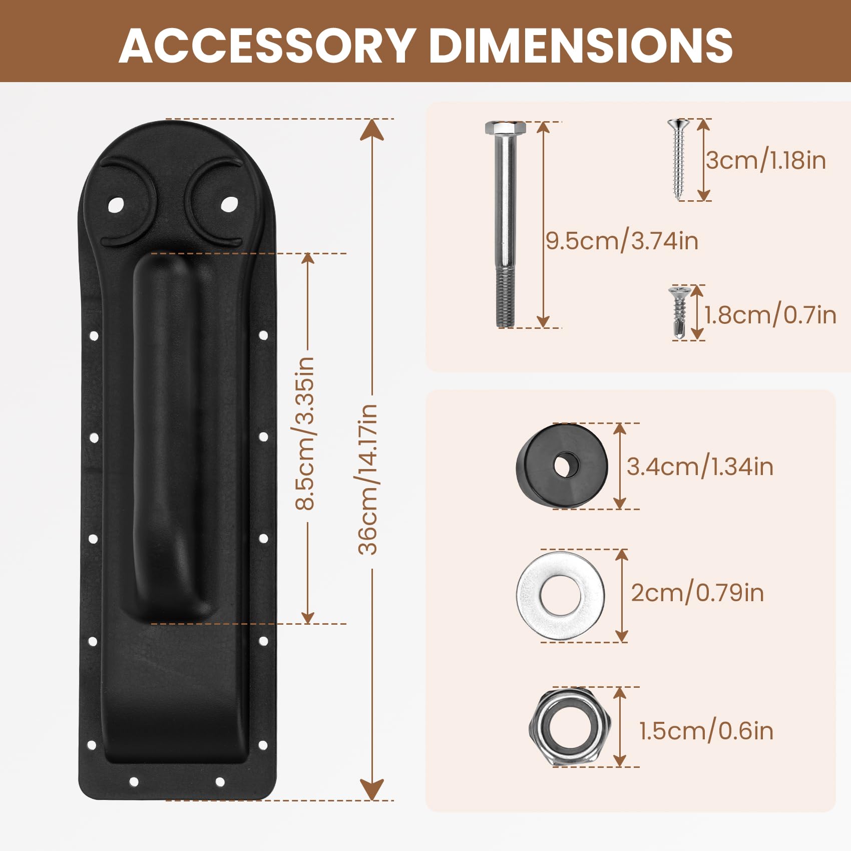 Lanmun corrosion-resistant hardware set displayed to prevent rusting