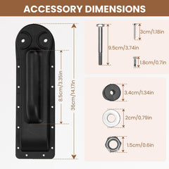 Lanmun corrosion-resistant hardware set displayed to prevent rusting