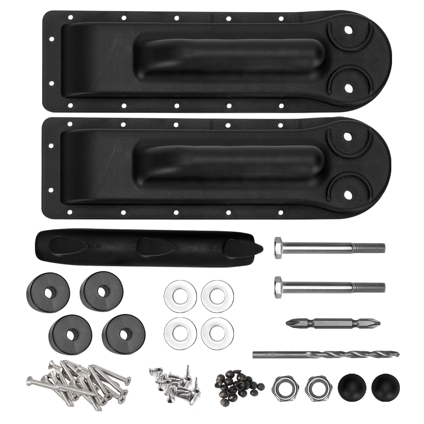 Lanmun front packaging view showing replacement spa cover lifter kit and durability
