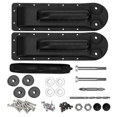 Lanmun front packaging view showing replacement spa cover lifter kit and durability