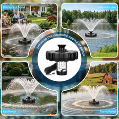 Lanmun V-type nozzle detail demonstrating wide spray for even aeration coverage