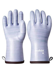 LANON Wahoo front view purple gloves showing full hand protection and grip benefit