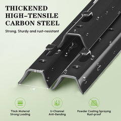 Lansybel adjustable snap-lock hooks detail showing easy wire attachment benefit