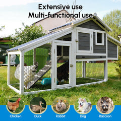 Lansybel installed as a chicken run showing containment and airflow benefit