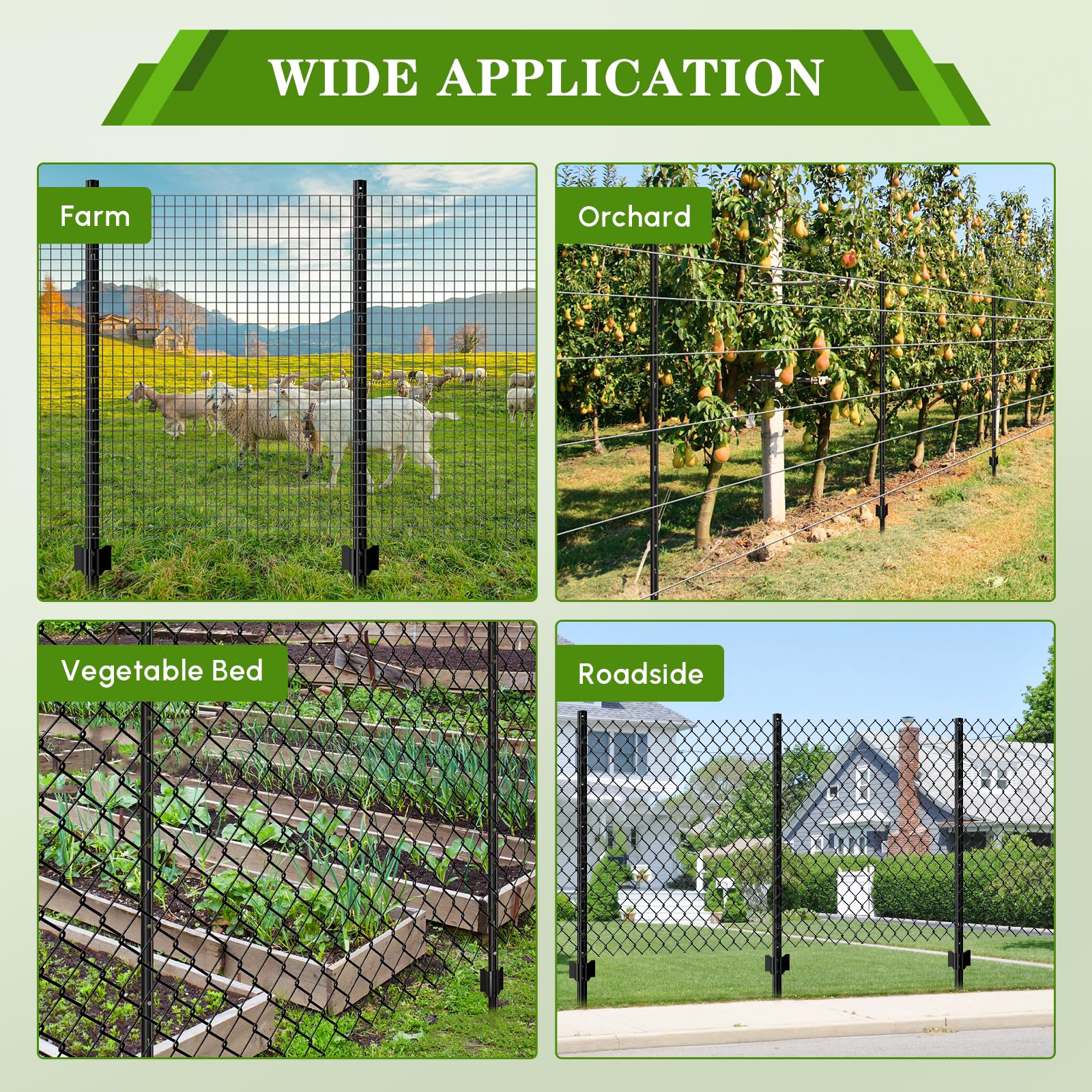 Lansybel temporary wire fence installed showing rapid perimeter protection benefit