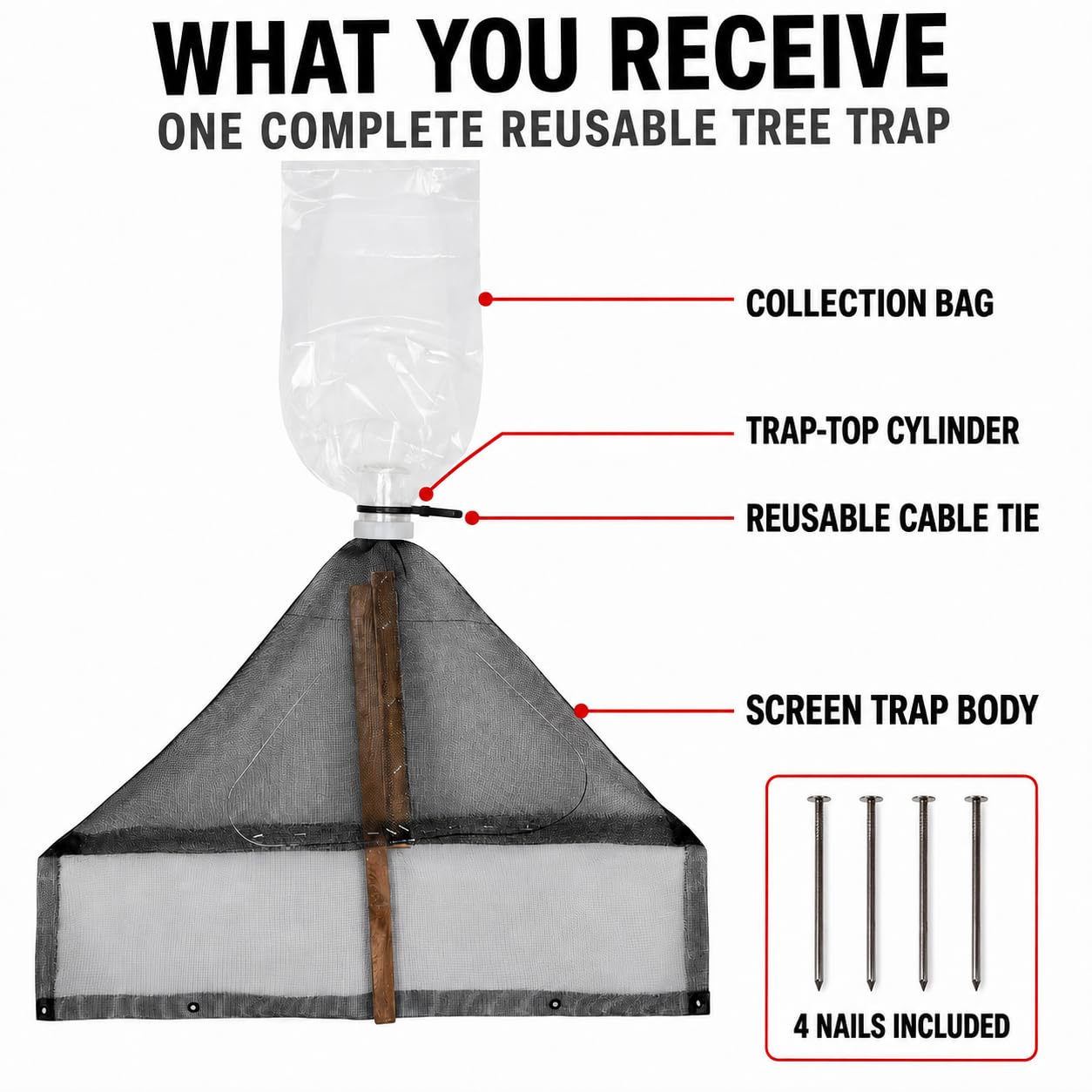 LanternFly Trap Co trap set in vineyard showing practical use for grape growers