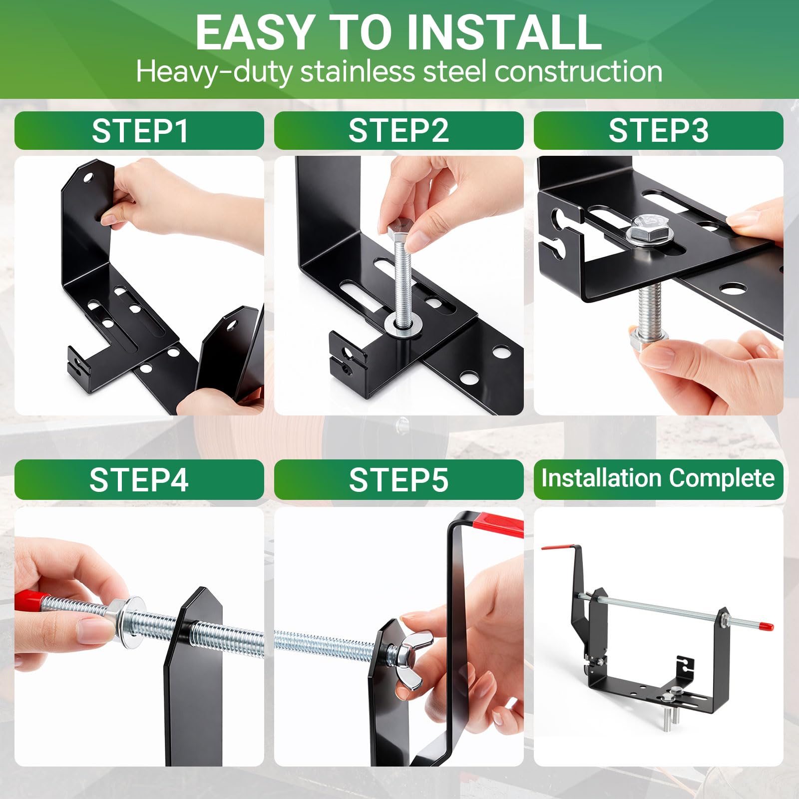 Lanties included installation hardware and packaging for easy mounting