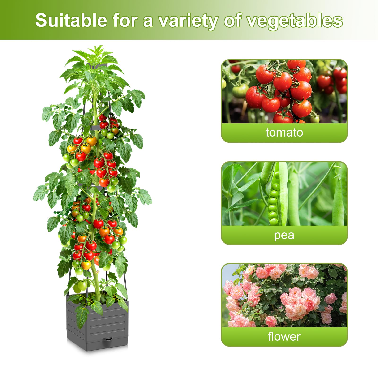 Laodier planter beside chair showing height and scale for balcony placement