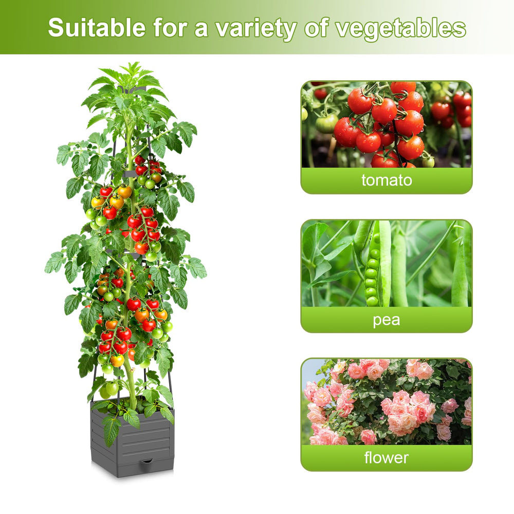 Laodier planter beside chair showing height and scale for balcony placement