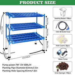 LAPOND planting basket with peat grow sponge ready for direct germination and easy transplanting