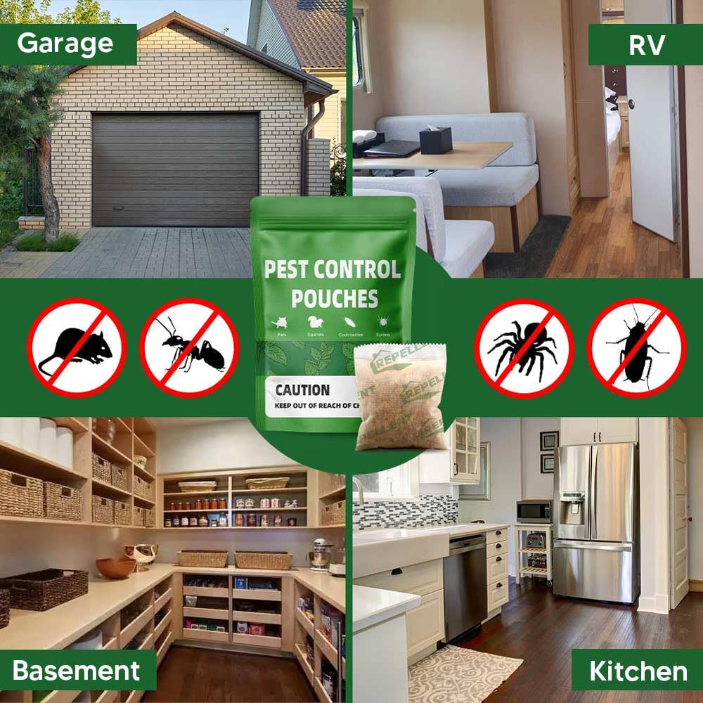 LAQDECDV pouch visible in kitchen cabinet providing ongoing household protection