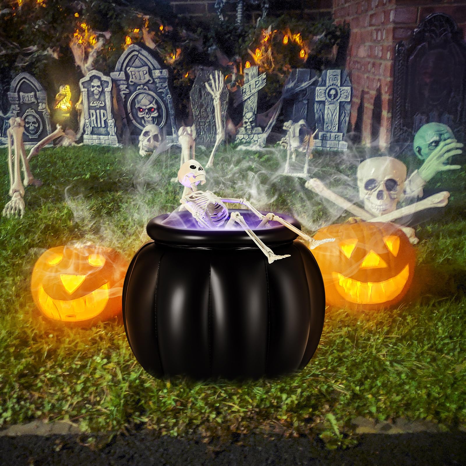 LaRandom cauldron scale with foot demonstrating compact, visible size