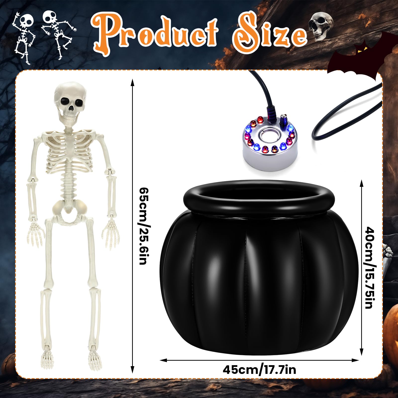 LaRandom skeleton close-up showing realistic bones and spooky detail benefit