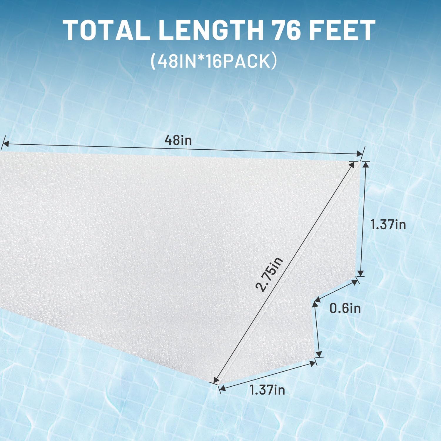 largpets close-up foam texture highlighting high-density cells for durable liner support