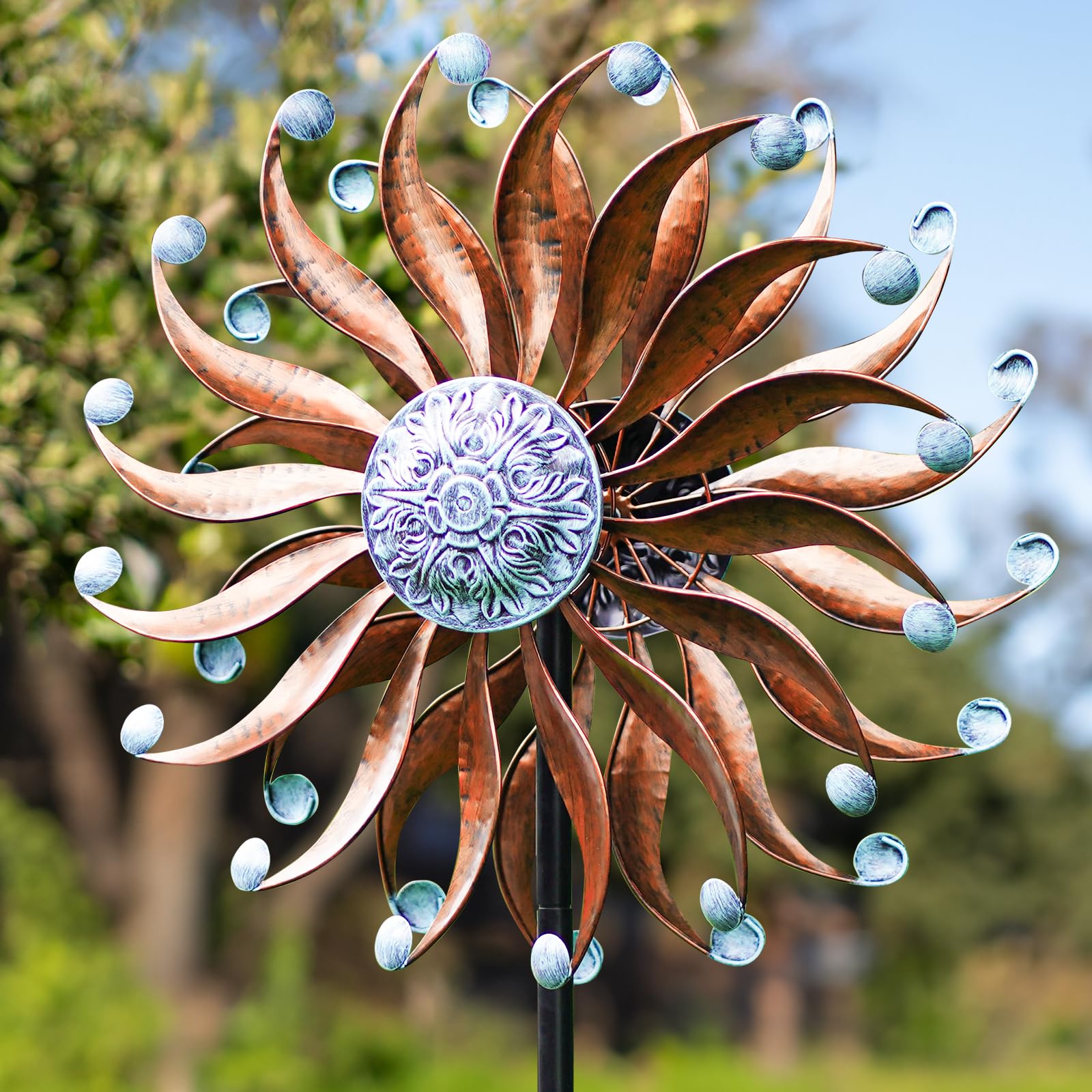 Lariander front view of willow leaf spinner showing bold yard impact