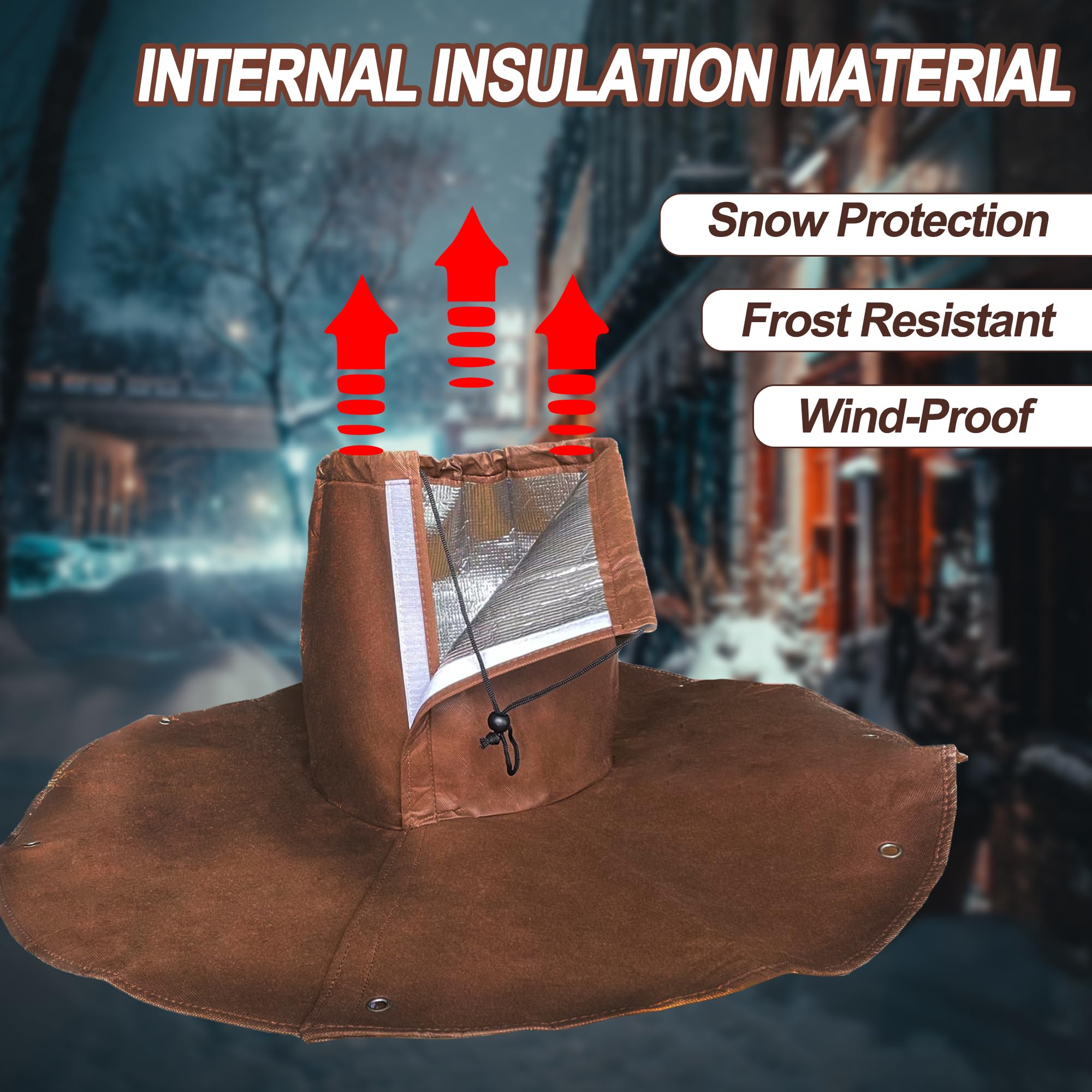 LARNORJE anchors and fastening setup keeping cover stable against wind