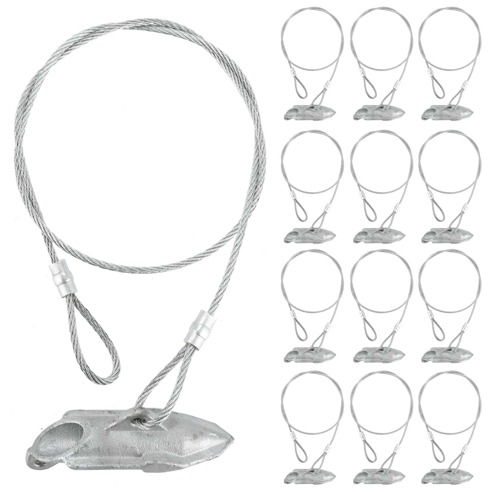 LARNORJE front packaging showing 12 anchors and organized kit, durable and ready