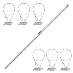 LARNORJE front packaging showing six ground anchors for quick setup and security