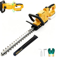 LARYICTU front view of trimmer showing 20-inch blade and body for powerful trimming