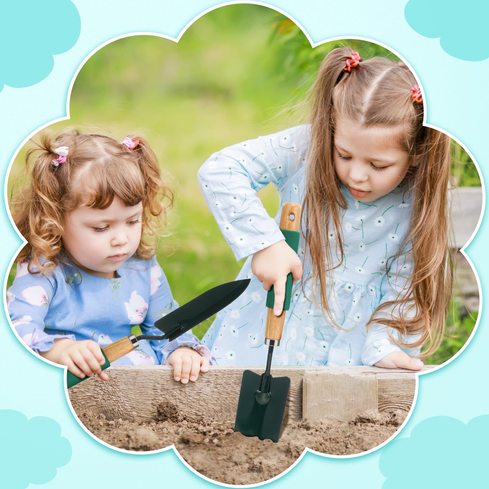 Lasnten trowel in use transplanting seedling for precise planting