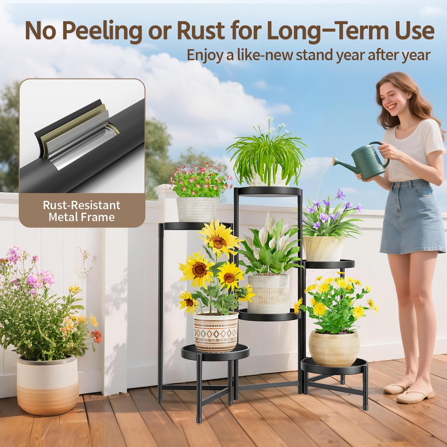 LASZOLA on covered balcony resisting moisture and enhancing outdoor styling benefit