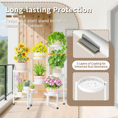 LASZOLA folded plant stand compact for easy storage and space saving