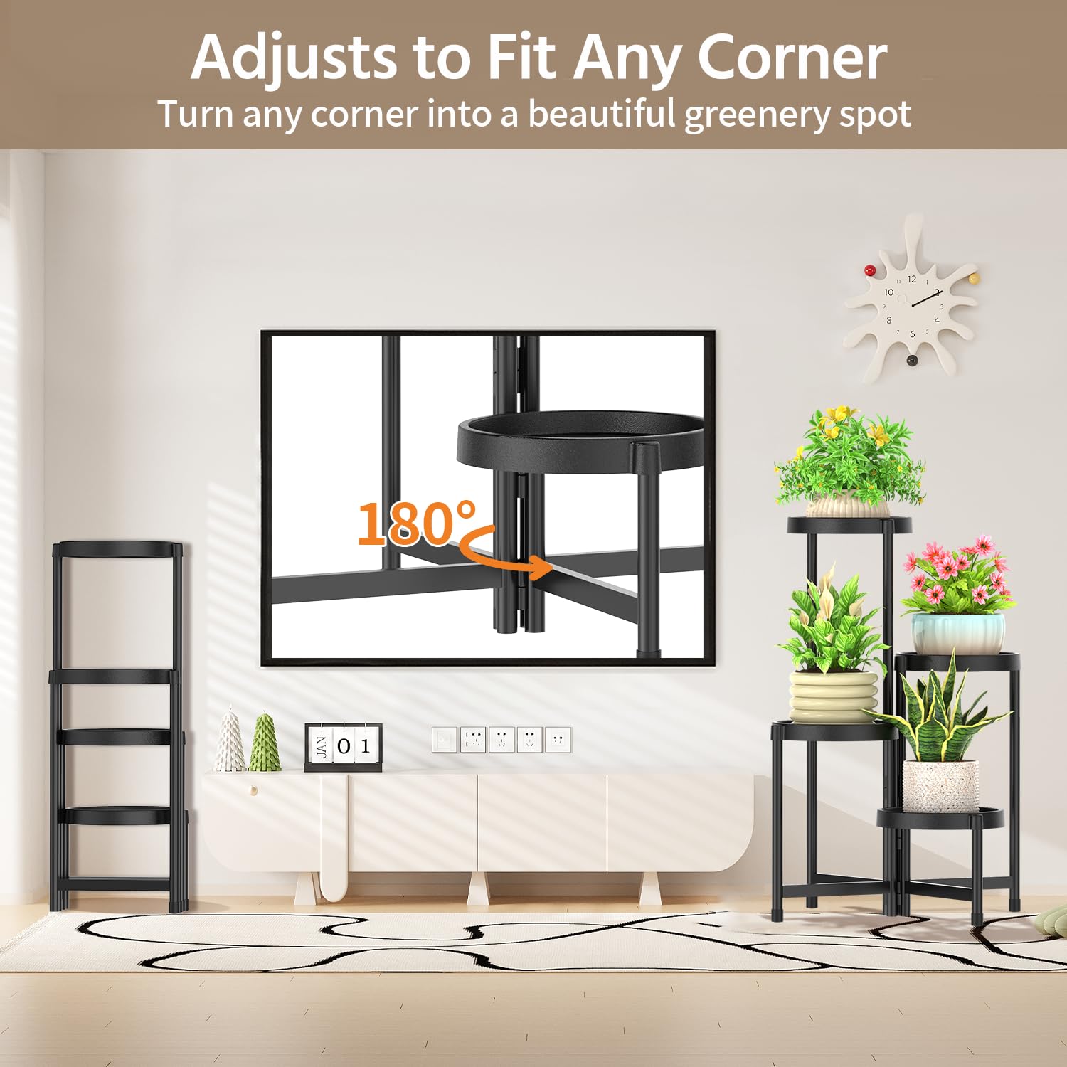 LASZOLA folded flat for compact storage to save space in closets
