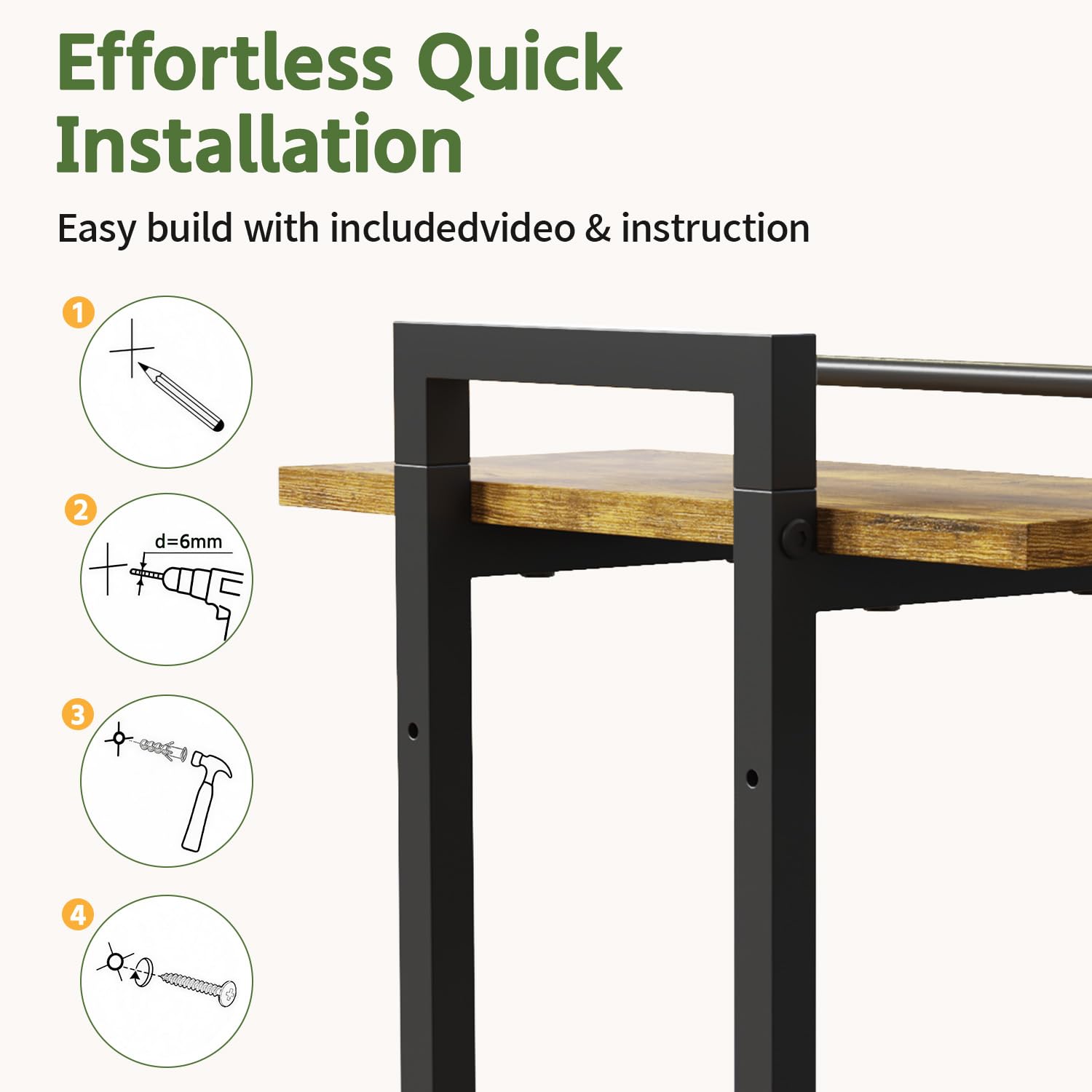 LASZOLA hardware and installation kit laid out for quick, straightforward mounting