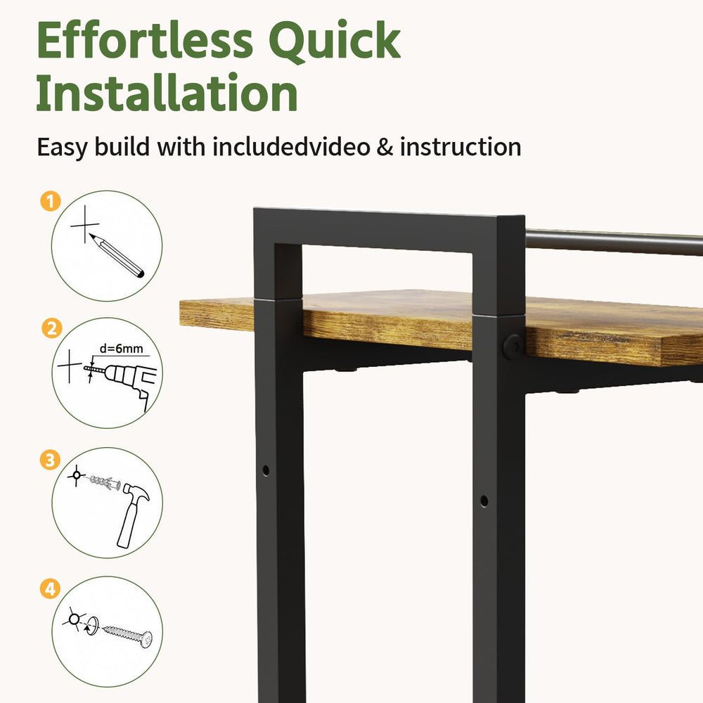 LASZOLA hardware and installation kit laid out for quick, straightforward mounting