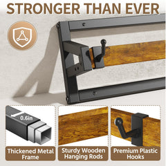 LASZOLA detailed shot of ABS hooks showing reliable pot support and anti-wobble