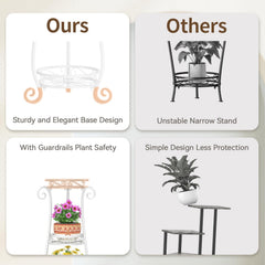 LASZOLA plant stand in living room improving display and sunlight access