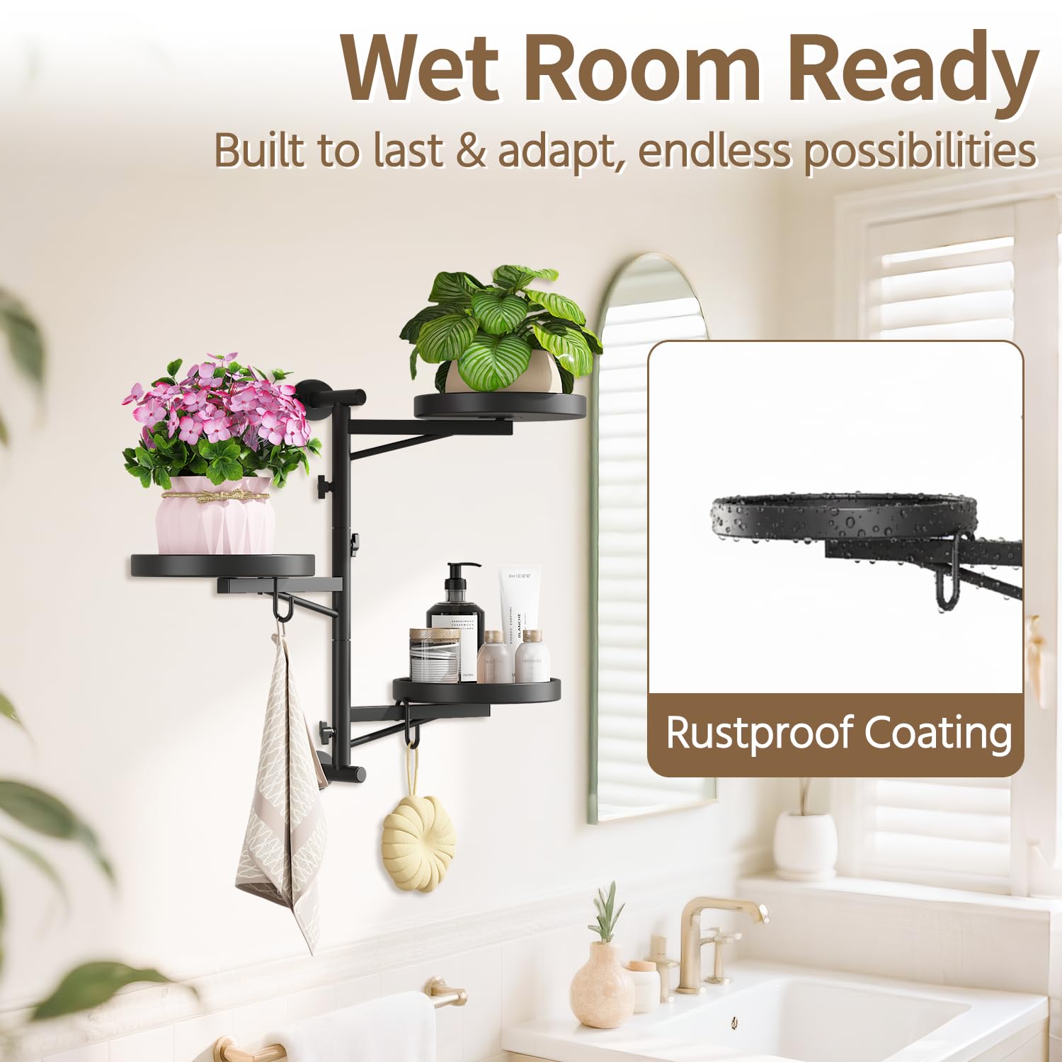 LASZOLA lifestyle window display elevating plants for better light and pet safety